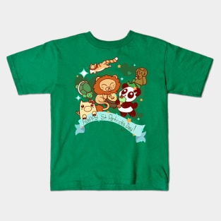 Happy St. Patrick's Day Animals Kids T-Shirt